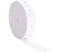 JHSDHYD Elastico per Cucito 2/5M Fasce Elastiche con Asole 15/20/25mm Flatback Elastico for Cucire Fascia Bobina Maglia Stretch Cord Cintura for Pantaloni Fai da Te per Fai da Te(White,2Meter,15mm)