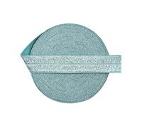 JHSDHYD Elastico per Cucito Nastro Elastico Pieghevole Glitterato FOE 5/8" 15 mm, in Spandex, for Capelli, Fascia for, Vestito, Fai da Te, Cucito, 2,5, 10 Iarde per Fai da Te(Color20,5 Yard)