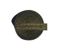 JHSDHYD Elastico per Cucito Nastro Elastico Pieghevole Glitterato FOE 5/8" 15 mm, in Spandex, for Capelli, Fascia for, Vestito, Fai da Te, Cucito, 2,5, 10 Iarde per Fai da Te(Color18,10 Yard)