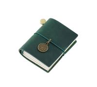 JHSDHYD Taccuino Tascabile Quaderno tascabile a strati con quaderno a fogli mobili Vintage Traveler Booklet Mini Edition(A Green)