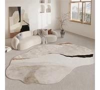 JHSDHYD Tappeto peloso Tappeto a forma semplice Tappetino da soggiorno Cuscino for divano Camera letto comodino grande lavabile antiscivolo Decorazioni for la casa per Casa(Red,80x120cm 32x47inch)