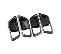 JHVVBFWF 4Pcs ABS Chrome Car Porta Interna Maniglia Ciotola Della Copertura Della Decorazione Sticker Trim Per Toyota CHR C-HR 2016-2020 Accessori Interni(Carbon fiber black)