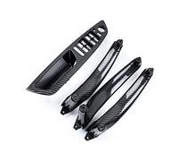 JHVVBFWF Bracciolo Auto Anteriore Sinistro Sedile Del Conducente LHD Maniglia Interna Della Porta Pannello Interno Tirare Trim Copertura Per E70 E71 X5 X6 2007-2014(Carbon Fiber 4Pcs)