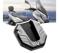 JHXFUL Estensione Cavalletto Moto Laterale per Piaggio Beverly 500 2006 2007 2008 2009 2010 2011, Alluminio Antiscivolo Piastra di Estensione Cavalletto Laterale,Silver