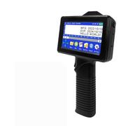 JHXHFJXZ 12.7mm T-shirt Stampante Portatile Barra QR Codice Data Numero Logo Data Di Scadenza P18 Stampante Portatile A Getto D'inchiostro Etichetta Ufficio Materiale di stampa ampio(With 2 ink)