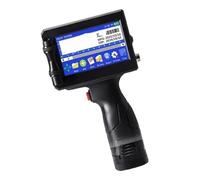 JHXHFJXZ Barra QR Codice Numero data Logo Data di scadenza Stampante for etichette Stampante a getto d'inchiostro portatile portatile da 12,7 mm 28 lingue Materiale di stampa ampio(With 1 ink-25.4mm)