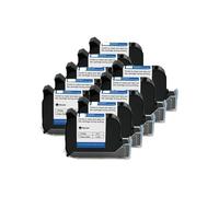 JHXHFJXZ Cartuccia for stampante a getto d'inchiostro portatile online Economy da 12,7 mm Inchiostro nero solvente resistente all'acqua ad asciugatura rapida Materiale di stampa ampio(10PCS)