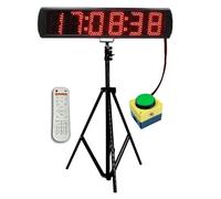 JHXHFJXZ Cronometro Sportivo elettronico con Conto alla rovescia, Timer Digitale, Orologio da Gara, treppiede, 5 Pollici, 6 cifre Controllo Facile(Suit B)