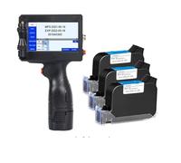 JHXHFJXZ Data di produzione della stampante a getto d'inchiostro portatile intelligente e portatile. Il codice QR supporta più lingue senza sbiadire Materiale di stampa ampio(Printer-3 Ink)