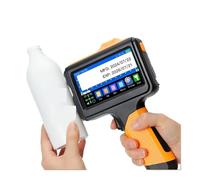 JHXHFJXZ E19 12,7 mm Stampante multilingua for codice a barre, logo, data, etichettatrice, codificatore a getto d'inchiostro termico portatile Materiale di stampa ampio(With 2 ink)
