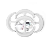 JHXHFJXZ Generatore Eolico 600W 24V Generatore Eolico Lanterna Generatore Eolico ad ASSE Verticale 5 Foglie con Kit Motore Controller Bianco Rosso per casa, Fattoria, Camper, Barche(White)