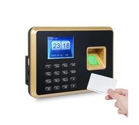 JHXHFJXZ Macchina biometrica for presenze Orologio for dipendenti 1000 Pezzi Riconoscimento Impronte digitali/Password/Carta d'identità 5 Lingue per Le Piccole Imprese(Type 2)