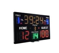 JHXHFJXZ Multifunzionale Orologio da Palestra Timer tabellone segnapunti elettronico Digitale Display del punteggio del Timer a LED for Basket Controllo Facile