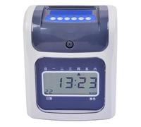 JHXHFJXZ Orologio LCD for la rilevazione delle presenze con codice di Accesso, Versione Inglese del quadrante dell'orologio con Stampa a Due Colori per Le Piccole Imprese(LCD Surface)