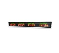 JHXHFJXZ Orologio Mondiale a LED con Timer multizona Orologi da Parete for Città for Hotel, Imprese multinazionali, aeroporti internazionali Controllo Facile(HIT4-2.3R)