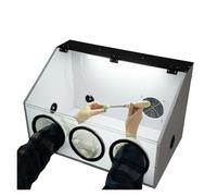 JHXHFJXZ Scatola Antipolvere in Acrilico Completamente Chiusa A Tre Pori, Scatola Antipolvere for Lucidatrice da Tavolo Elettrica per lucidare Metalli, Giada