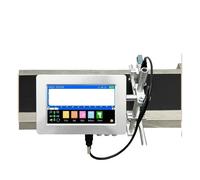 JHXHFJXZ Stampante a getto d'inchiostro industriale online da 7 pollici 170PLUS, da 12,7 mm, codice a barre QR, logo, data, etichetta, stampante for vetro Materiale di stampa ampio(12.7mm with 2 Ink)