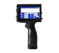 JHXHFJXZ Stampante for etichette P15 12,7 mm Barra QR Codice Data Numero Logo Data di scadenza Stampante a getto d'inchiostro portatile 28 lingue Portatile Materiale di stampa ampio(With 1 cartridge)