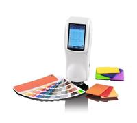 JHXHFJXZ Tester del misuratore di Differenza di Colore dello spettrofotometro del colorimetro UV del Tessuto Portatile Digitale a Colori del Rivestimento a Doppia interfaccia 400~700nm