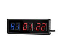 JHXHFJXZ Timer da Palestra, cronometro LED for Allenamento, Conto alla rovescia, Display Digitale Ultra Chiaro da 11,5" x 4", Multi-Scena con Telecomando Controllo Facile
