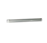 JHXHFJXZ Tubo luminoso a LED 2G11 225mm-535mm Tubo a barra 10w 12w 18w 22w 4PIN PL Lampadina LED in alluminio 3000-6000K Adatto per garage, magazzini, fabbriche(Nature White,18w)