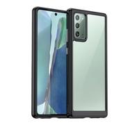 Jhxtech Custodia per Galaxy Note 20 5G, Samsung Note 20 SM-N980F SM-N981B, custodia ultra sottile trasparente rigida in policarbonato + morbido TPU bumper in silicone antiurto per Samsung Galaxy