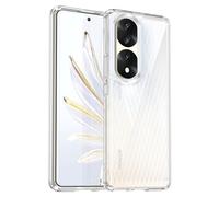 Jhxtech Custodia per Honor 70 Pro, Honor 70 Pro+ 5G SDY-AN00, custodia ultra sottile e trasparente in policarbonato rigido + morbido TPU bumper in silicone antiurto per Honor 70 Pro, trasparente