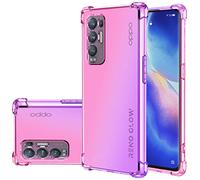 Jhxtech Custodia per Oppo Reno5 Pro+ 5G / Oppo Find X3 Neo, custodia trasparente carina sfumata custodia sottile antigraffio flessibile in TPU antiurto custodia protettiva per Oppo Find X3 Neo 5G