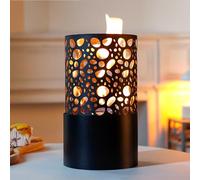 JHY DESIGN Braciere portatile da tavolo, altezza 30 cm, camino portatile a bioetanolo pulito, senza grilletto, per feste ed eventi in interni ed esterni terrazza
