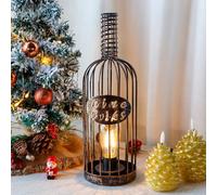 JHY DESIGN Lampada da tavolo industriale con controllo a contatto, alta 27 cm, Lampada da comodino dimmerabile a 3 vie, ricaricabile, con paralume in vetro per soggiorno, patio, interni, esterni