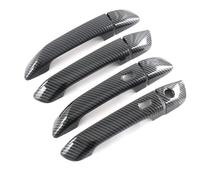 JHYBDP Coprimaniglia Portiera Auto Per Isuzu Per D-MAX Per DMAX 2021-2023 Esterni Maniglia Per Adesivi Lo Styling Guida Sinistra Accessori Copri Maniglia Portiera Esterna(Nero 4)