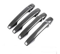 JHYBDP Coprimaniglia Portiera Auto Per Toyota Per Wish AE20 2010-2015 2016 2017 Coperture Protettive Esterne Effetto Fibra Di Carbonio Accessori Copri Maniglia Portiera Esterna(Nero 2)