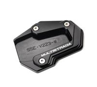 JHYBDP Piastra di Estensione del Cavalletto Laterale per Cavalletto per Moto CNC per Ducati Multistrada V4S V4 S V2 V2S V2 S 2022-2024 Piastra Estensione Cavalletto Laterale Prolunga(Nero)