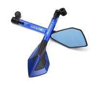 JHYBDP Specchietti Retrovisori per Moto per Yamaha Majesty 400 Majesty400 2004-2011 2005-2010 Specchietto Retrovisore Laterale Regolabile 1 Paio specchietti retrovisori Laterale per Moto(Blu)