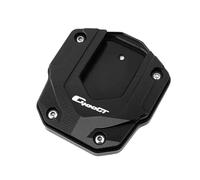 JHYBDP Supporto per Cavalletto Laterale per Estensione Cavalletto Moto per BMW C400GT C400X C400 GT X 2022 Piastra di Estensione Antiscivolo(Nero)
