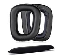 JHZZWJ Cuscinetti auricolari compatibili con Logitech G930, G430, G432, G332, G35, F450, cuscinetti di ricambio per cuffie professionali