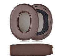 JHZZWJ Cuscinetti per auricolari e fascia di ricambio compatibili con SONY MDR-1A, MDR-1ADAC Cuscinetti per cuffie professionali Cuscinetti auricolari di ricambio neri