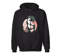 Ji Wei Yu Men's Scales And Pearls Green To Red Pullover Hoodies Long Sleeve Sweatshirts XL