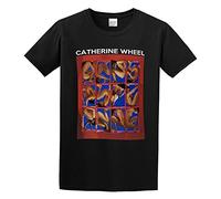 JI YANG HONG Catherine Wheel Adam And Eve Simple Retro Interesting Funny Cute T-Shirt Black M