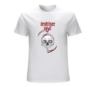 JI YANG HONG Skull by Destroyer 666 T-Shirt T-Shirt WhiteM