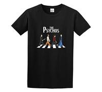 JIA YU HAO CP The Psychos Halloween Unisex 100% Cotton Short-Sleeve T-Shirts Black XXXL