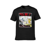 JIA YU HAO D.R.I. Dealing with It Unisex 100% Cotton Short-Sleeve T-Shirts Black S