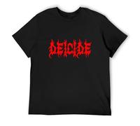 JIA YU HAO Deicide Shirt American Death Metal Band Deicide Unisex 100% Cotton Short-Sleeve T-Shirts Black XXL