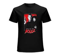 JIA YU HAO Hard To Kill Steven Seagal Action Movie Marked for Death Unisex 100% Cotton Short-Sleeve T-Shirts Black M