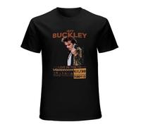 JIA YU HAO Jeff Buckley Live in Tokyo Unisex 100% Cotton Short-Sleeve T-Shirts Black XL