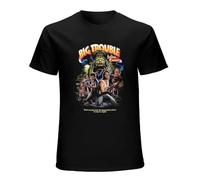 JIA YU HAO John Carpenter's Big Trouble in Little China Funny Vintage Unisex 100% Cotton Short-Sleeve T-Shirts Black L