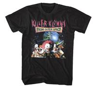 JIA YU HAO Killer Klowns from Outer Space Movie Poster It's Crazy Clown Unisex 100% Cotton Short-Sleeve T-Shirts Black XXL