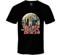JIA YU HAO The Byrds Band Vintage Standard Unisex 100% Cotton Short-Sleeve T-Shirts Black XL