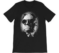 JIA YU HAO The Invisible Man Portrait Black And White Horror Dark Art Halloween Unisex 100% Cotton Short-Sleeve T-Shirts Black XXL