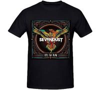 JIA YU HAO Timico Sevendust Kill The Flaw DIY Unisex 100% Cotton Short-Sleeve T-Shirts Black M